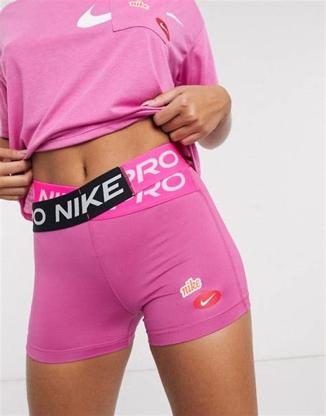 Nike Training Pro Shorts In Pink Asos Womens Workout Outfits