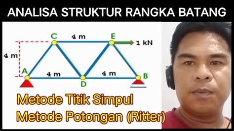 Ternyata Analisa Struktur Rangka Batang Cukup Dengan Cara Ini Saja