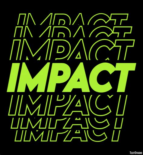 Impact Text Effect And Logo Design Word Textstudio