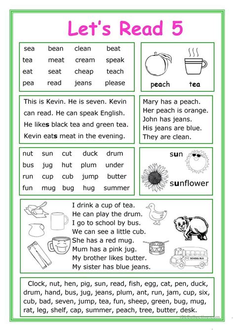 Teaching To Read Worksheets