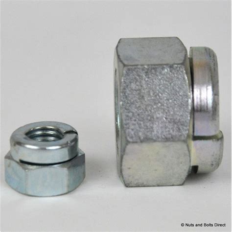 M8 X 125mm Aerotight Self Locking Hex Nut Metric Steel Zinc Plate