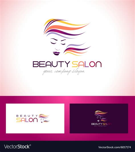 Beauty Salon Logo Design Royalty Free Vector Image