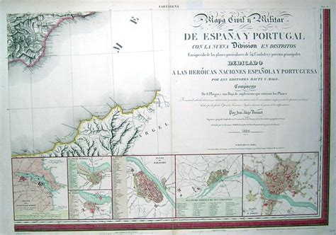 Mapa Civil Y Militar De España Y Portugal Con La Nueva Division En