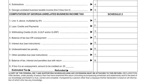 Georgia Form 600 T ≡ Fill Out Printable Pdf Forms Online