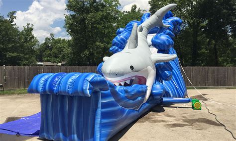 Usa Shark Inflatable Slide Rentals Sky High Party Rentals