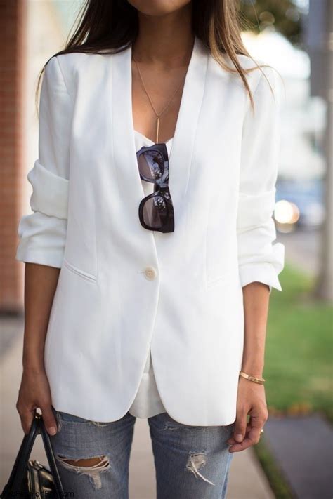 Style Guide How To Style And Wear White Blazer This Autumn Fab