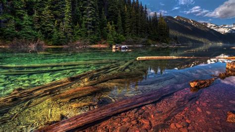 Colorful And Crystal Clear Garibaldi Lake British Columbia Canada