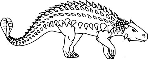 Ankylosaurus Ankylosaurus Sharp Shell Coloring Page Dinosaur My XXX