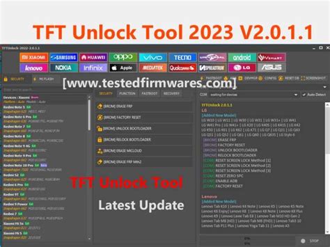 TFT Unlock Tool V Tested Firmware