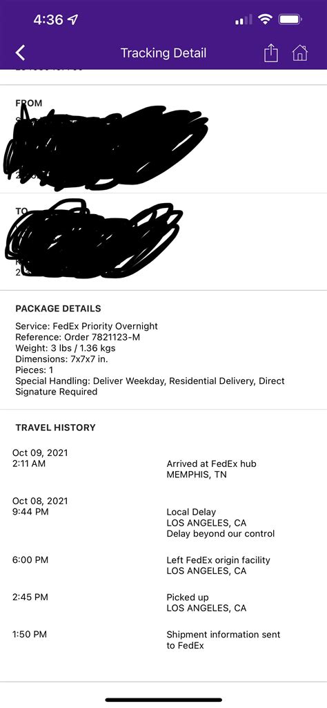 FedEx Priority Overnight - package shipped Friday morning for delivery