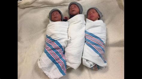 Rare Identical Triplets Born To Proud Couple In Baltimore Photo Dbtechno