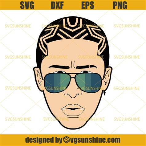 Bad Bunny SVG, Bad Bunny Rapper SVG PNG DXF EPS Cut File - Svgsunshine