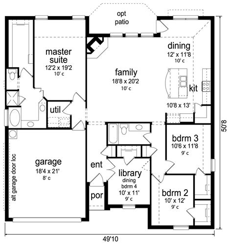 Traditional Style House Plan 3 Beds 2 Baths 1907 Sqft Plan 84 578