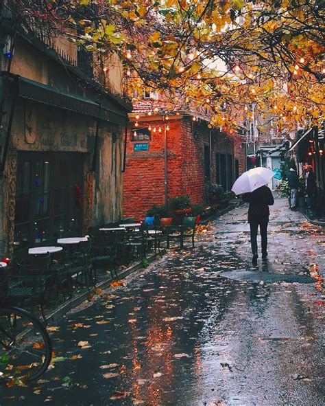 Aesthetic Autumn Rain Wallpapers Wallpaper Cave