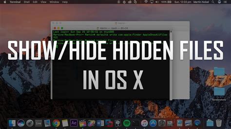 How To Showhide Hidden Files In Os X Youtube