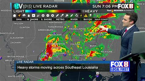 Live Radar Heavy Storms Moving Across Southeast Louisiana By Shelley