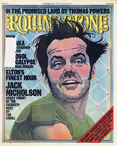 Jack Nicholson 1975 Jack Nicholson Is Drawn By Kim Whitesides For His