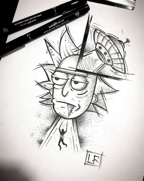 Includes videos and tons of info for beginners. rick and morty drawing pencil in 2020 | Tattoo art ...