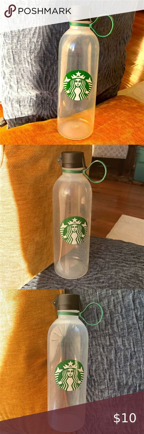 Starbucks Siren Reusable Clear Plastic Water Bottle 24 Fl Oz Starbucks Siren Bottle Clear