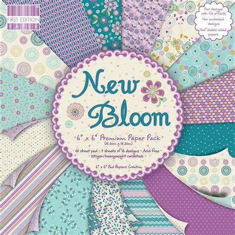 Trimcraft First Edition Premium Paper Pad 6 By 6 Inch New Bloom