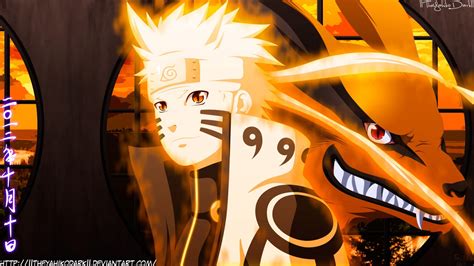 Image 1920x1080 Naruto With Kurama Chakra Mode Fairy Tail Fanon