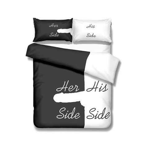 Buy Ikathome Her Side His Side Couple Bedding Sets