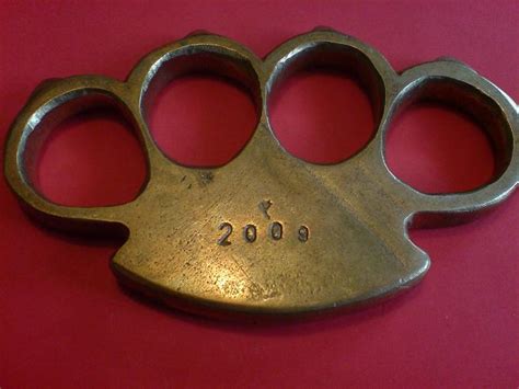 Weaponcollectors Knuckle Duster And Weapon Blog Home Made Solid Brass