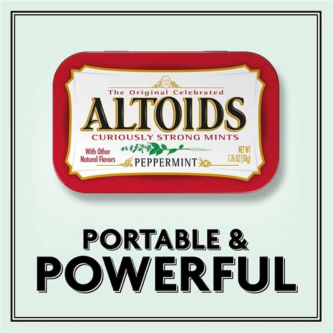 Altoids Curiously Strong Mints Peppermint 176 Ounce Tins Pack Of 4