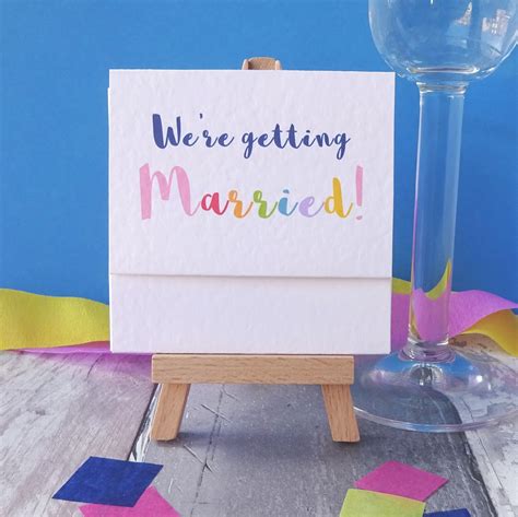 Rainbow Wedding Invitation By Paperbuzz This Bright And Colourful Wedding Invitatio Wedding