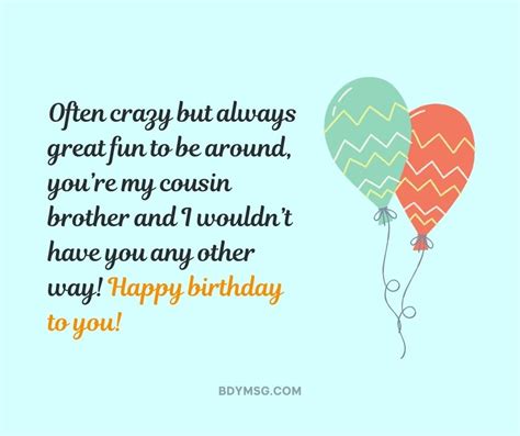 48 Birthday Wishes For Cousin Brother Messages And Greetings