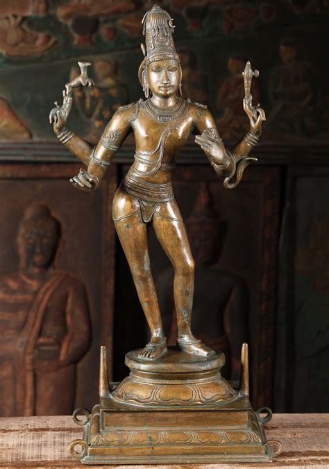 Sold Bronze Vinadhara Shiva Standing Statue 25 99b107 Hindu Gods