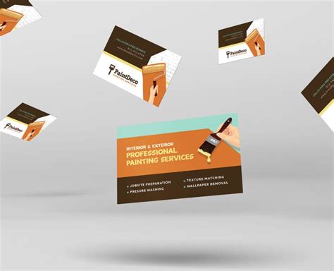 Painter And Decorator Business Card Template In Psd Ai And Vector Brandpacks