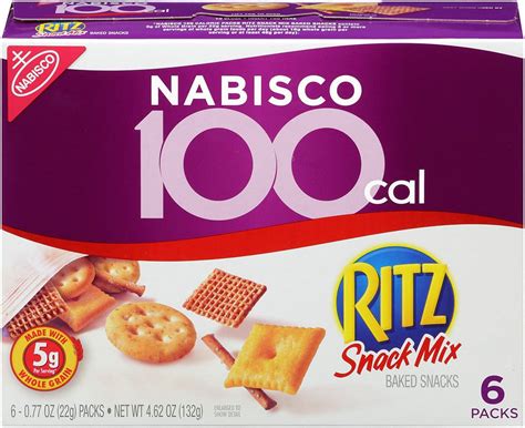 Nabisco 100 Cal Ritz Snack Mix Baked Snacks 077 Oz 6 Count