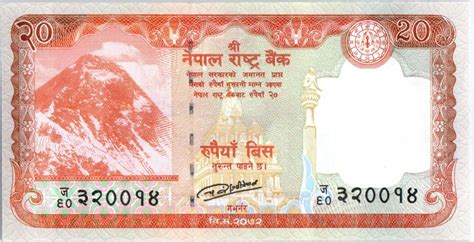 Click here for the most recent myr/npr rates, charts and graphs. Banknote Nepal 20 Rupees 2016 - Everest Mount, Deers