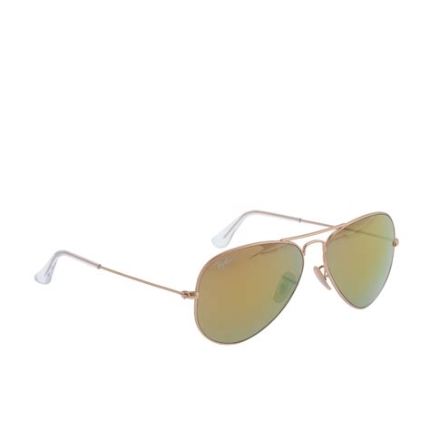 Jcrew Ray Ban Aviator Sunglasses With Mirror Lenses In Gold Flash