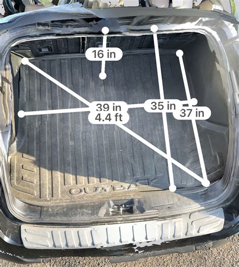 3d Scans Dimensions Of 4 Door Bronco Cargo Area And Vs Outback