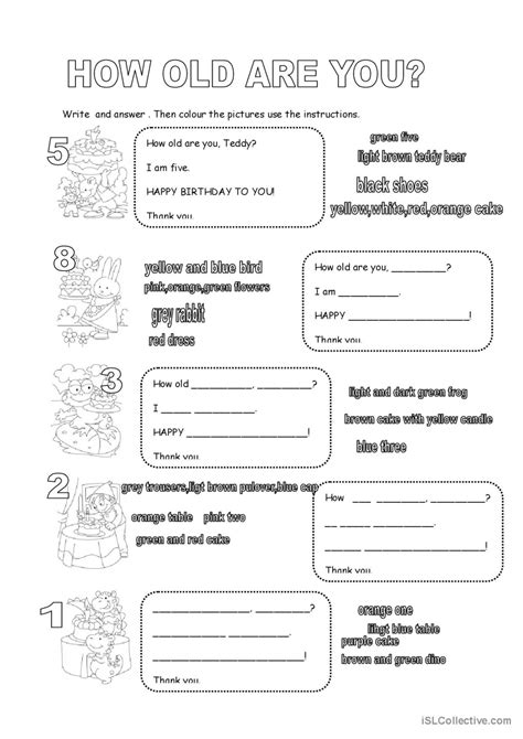 How Old Are You English Esl Worksheets Pdf And Doc