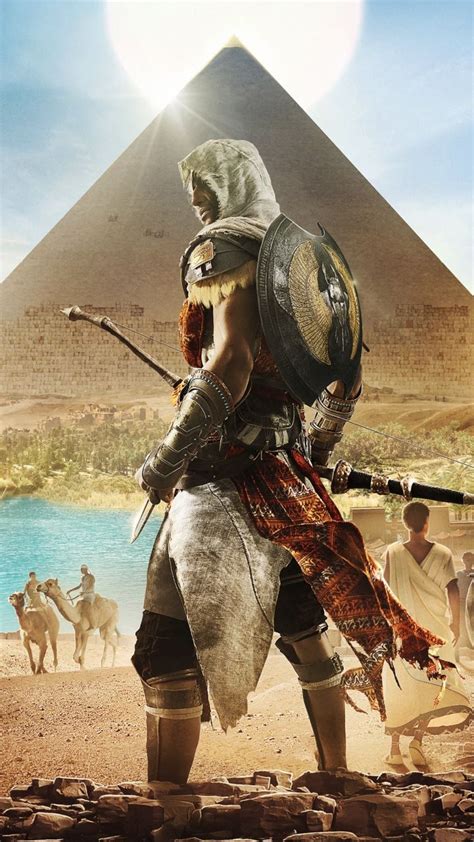 Assassin S Creed Origins Egypt Pyramids Video Game 720x1280