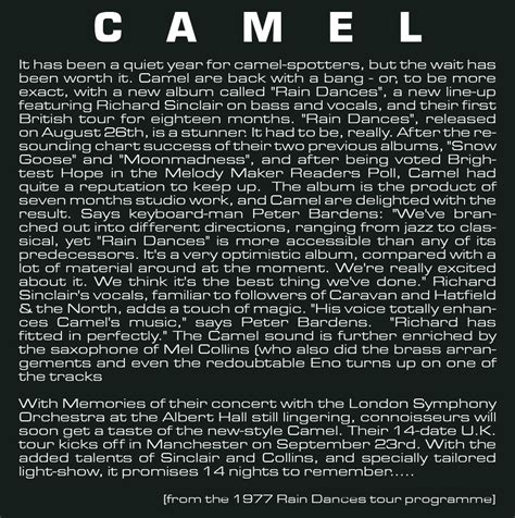 Camel / the snow goose. Camel Boots - Glasgow 1977 - Unofficial Live Recordings