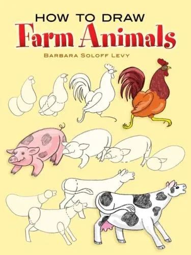 How To Draw Farm Animals 751 Picclick