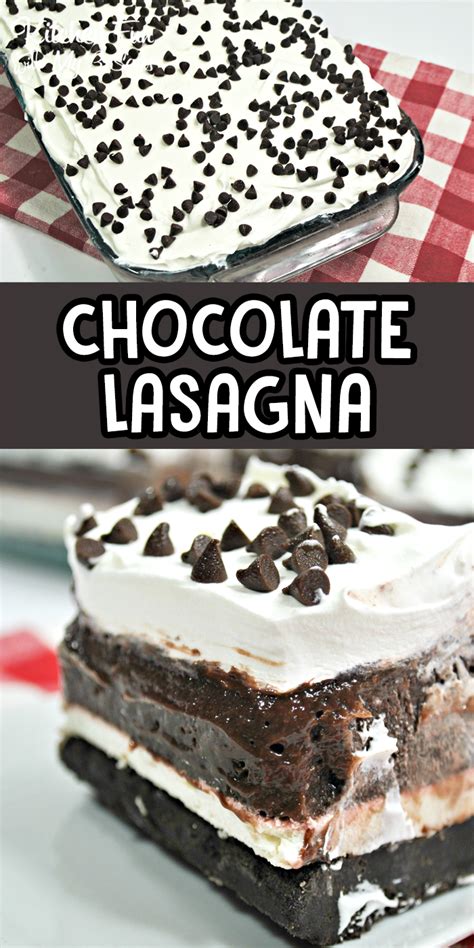 No Bake Chocolate Lasagna Chocolate Lasagna Dessert Recipe Chocolate