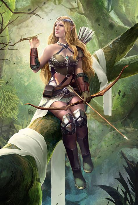 The actual meaning and origin of the name arianni is unknown. ArtStation - Elven dreams, clayscence art | Female elf ...