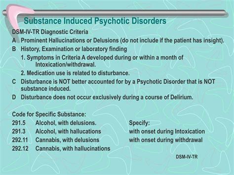 Ppt Dsm Iv Tr Schizophrenia And Other Psychotic Disorders Powerpoint