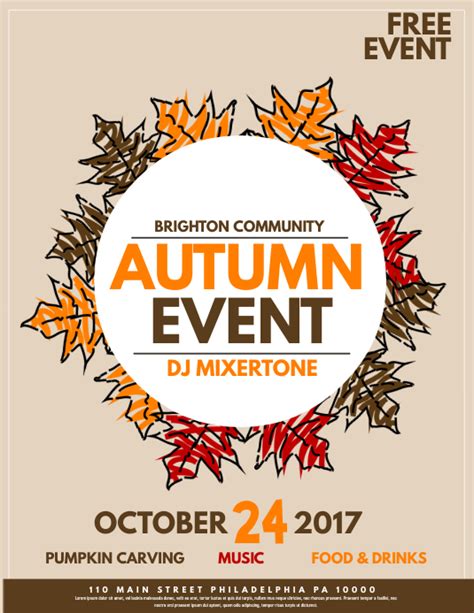 Copy Of Autumn Event Postermywall