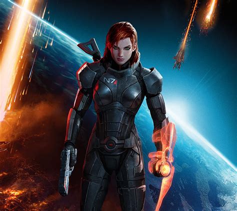 Shepard Earth Female Jane Mass Effect Soldier Space Hd Wallpaper