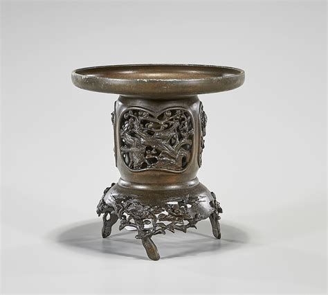 Lot Detail Antique Japanese Bronze Usabata