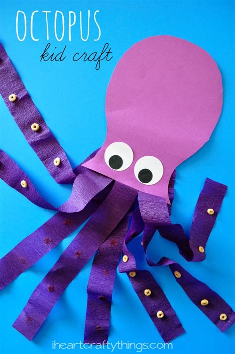 Sea Animal Paper Octopus Craft Craftionary