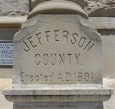 Jefferson County Courthouse Cornerstone Fairbury Nebrask Flickr