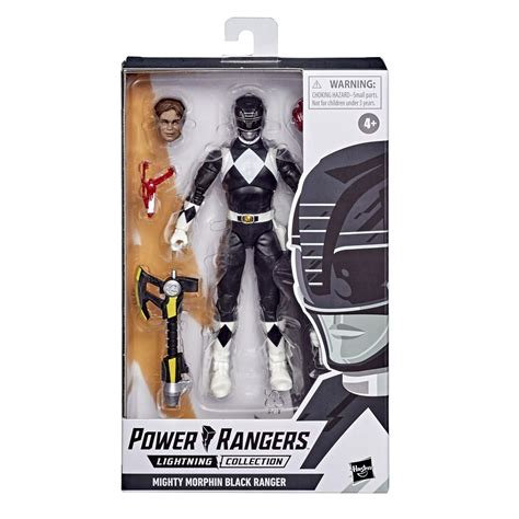 Power Rangers Lightning Collection Mighty Morphin Black Ranger 6 Inch
