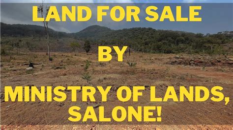 State Land For Sale By Ministry Of Lands Sierra Leone Youtube